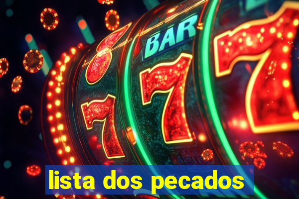 lista dos pecados